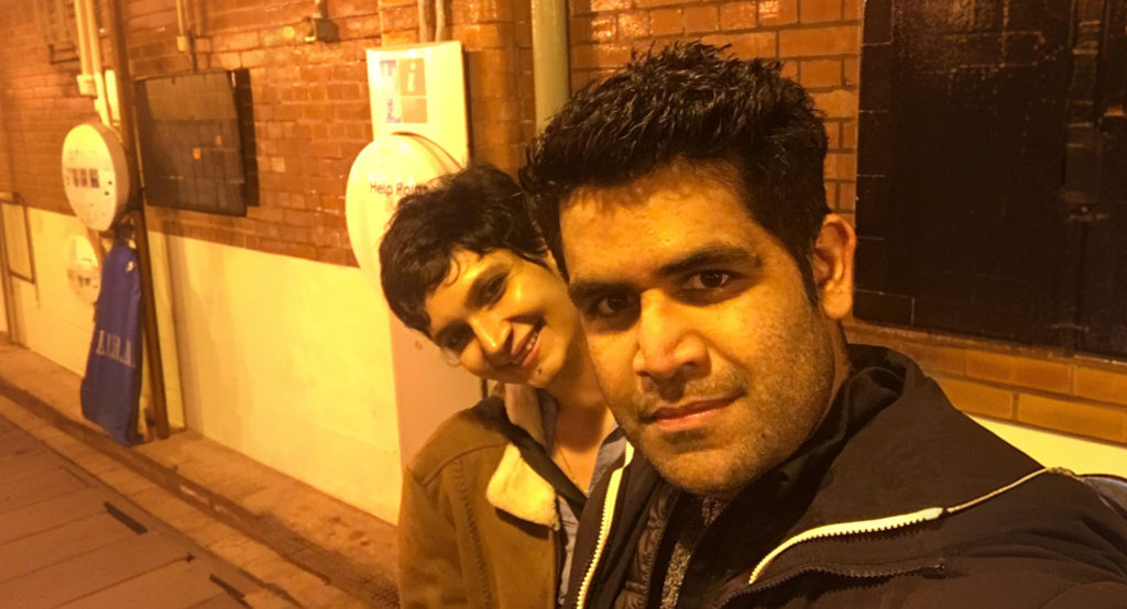 Purna and Tarun in Chigwell